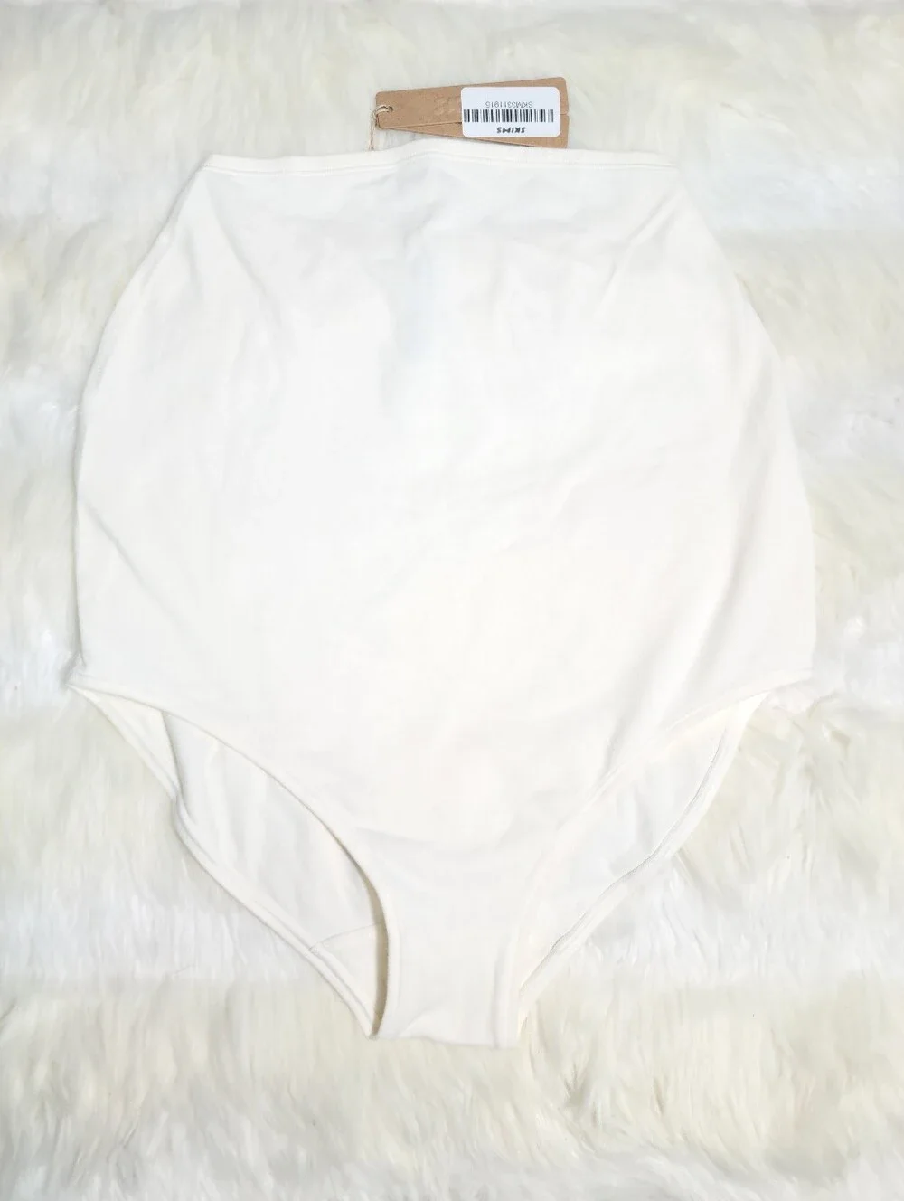 SKIMS Maternity Cotton Jersey High Waisted Brief White Marble Small NEW